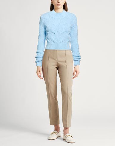 Woman Sweater Sky blue Size L Wool, Polyamide
