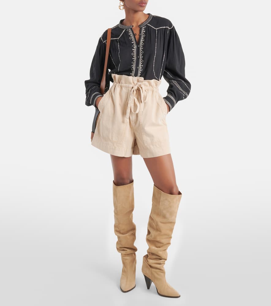 Ipolyte high-rise denim shorts