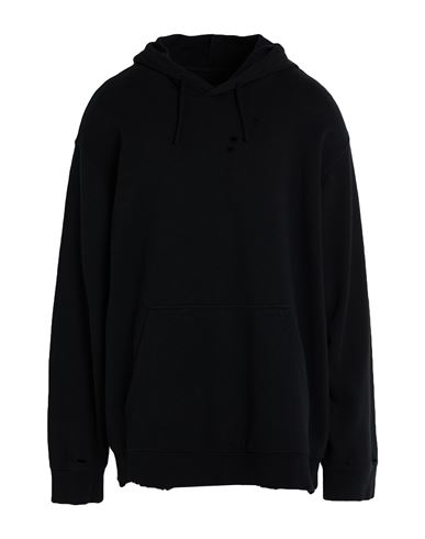 Man Sweatshirt Black Size L Cotton