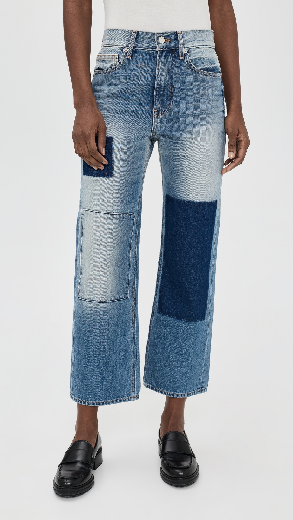 Dylan Ankle High Rise Straight Jeans Time Lapse