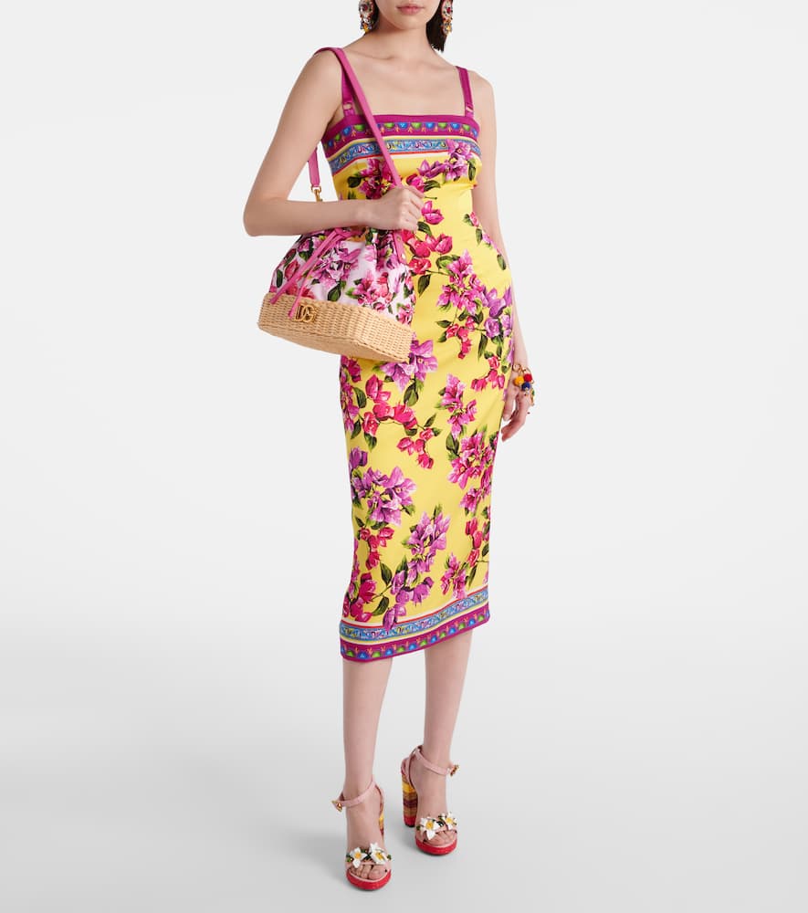 Taormina floral silk-blend midi dress
