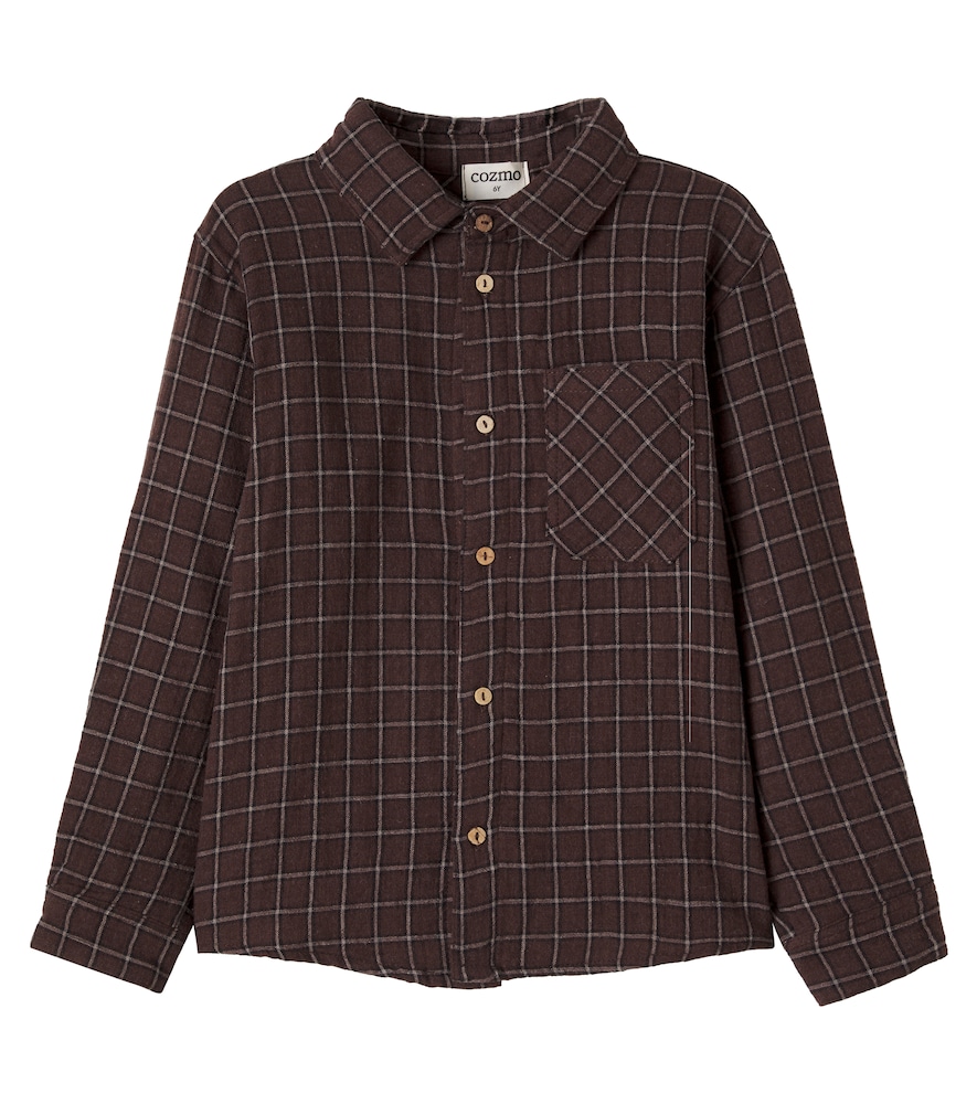 Turin checked cotton flannel shirt