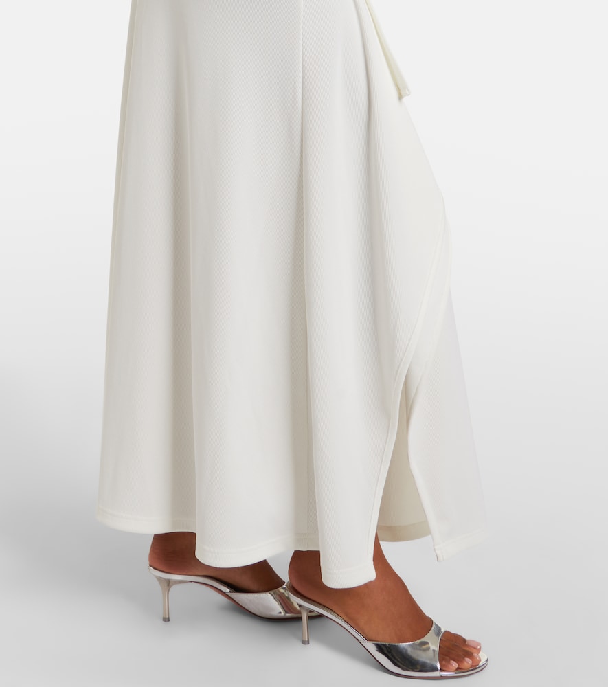 Occhio embellished jersey maxi skirt