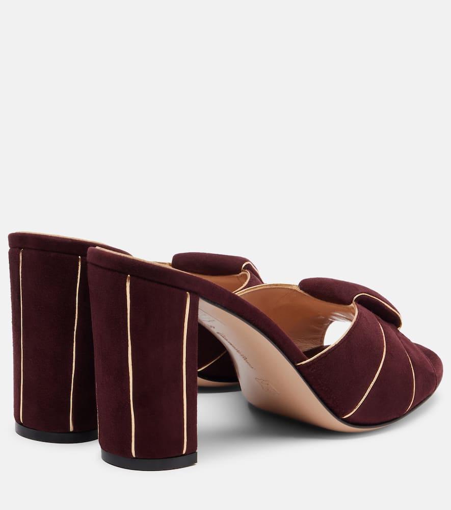 Suede mules