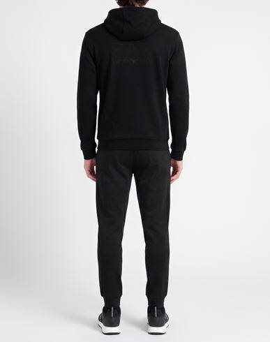Man Sweatshirt Black Size 3XL Polyester, Modal, Elastane