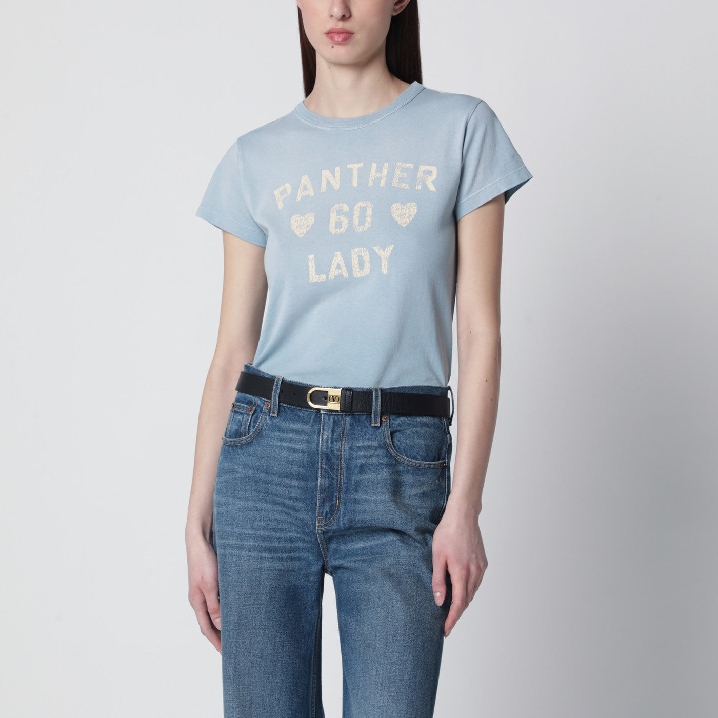 Light blue Panther Lady T-shirt