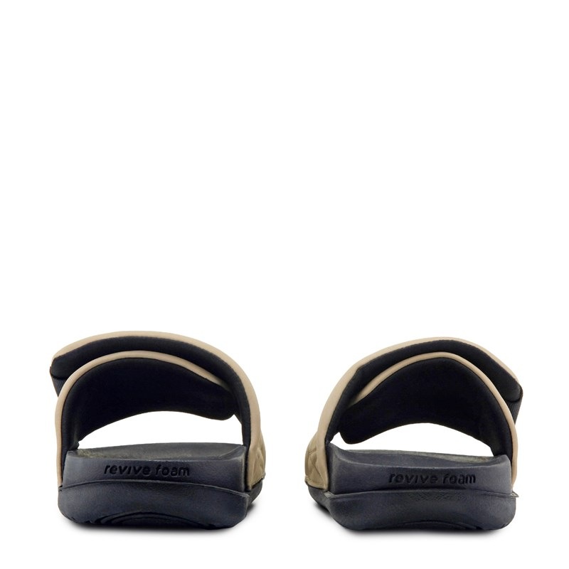 Men's Offcourt Adjust Slide Sandals (Black/Khaki)