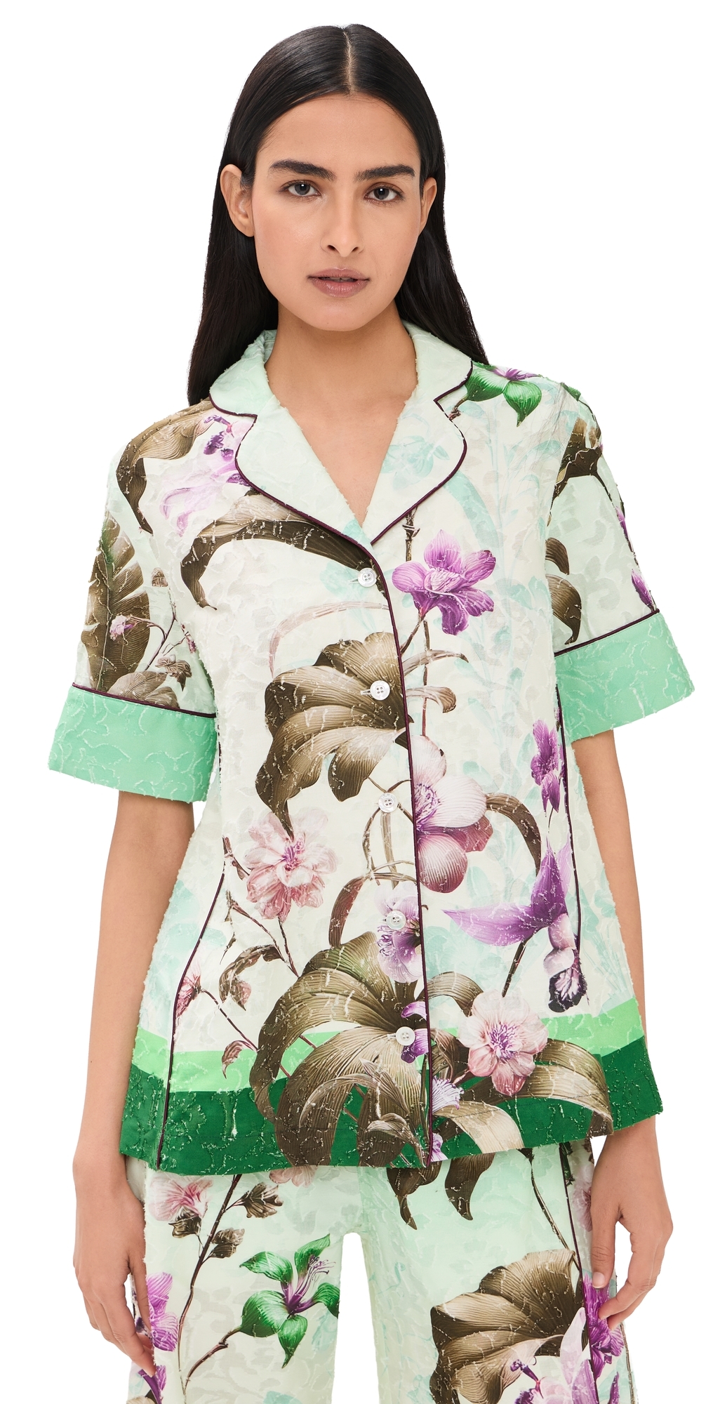 F. R.S For Restless Sleepers Bendis Top Wild Floral Verde