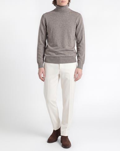 Man Turtleneck Grey Size 36 Geelong Wool
