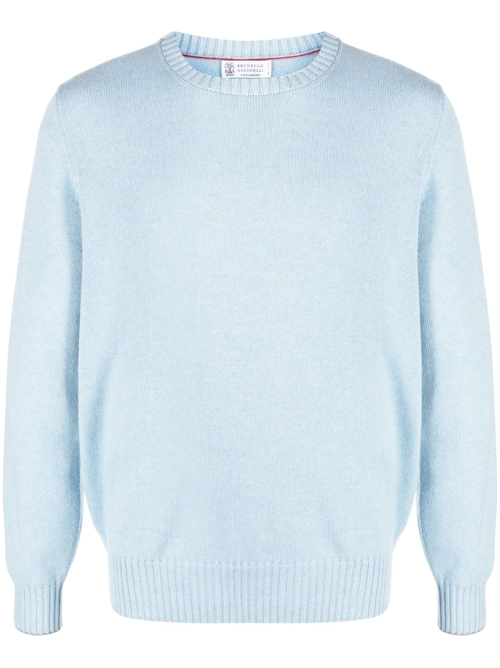 Fine-knit cashmere jumper - Blue