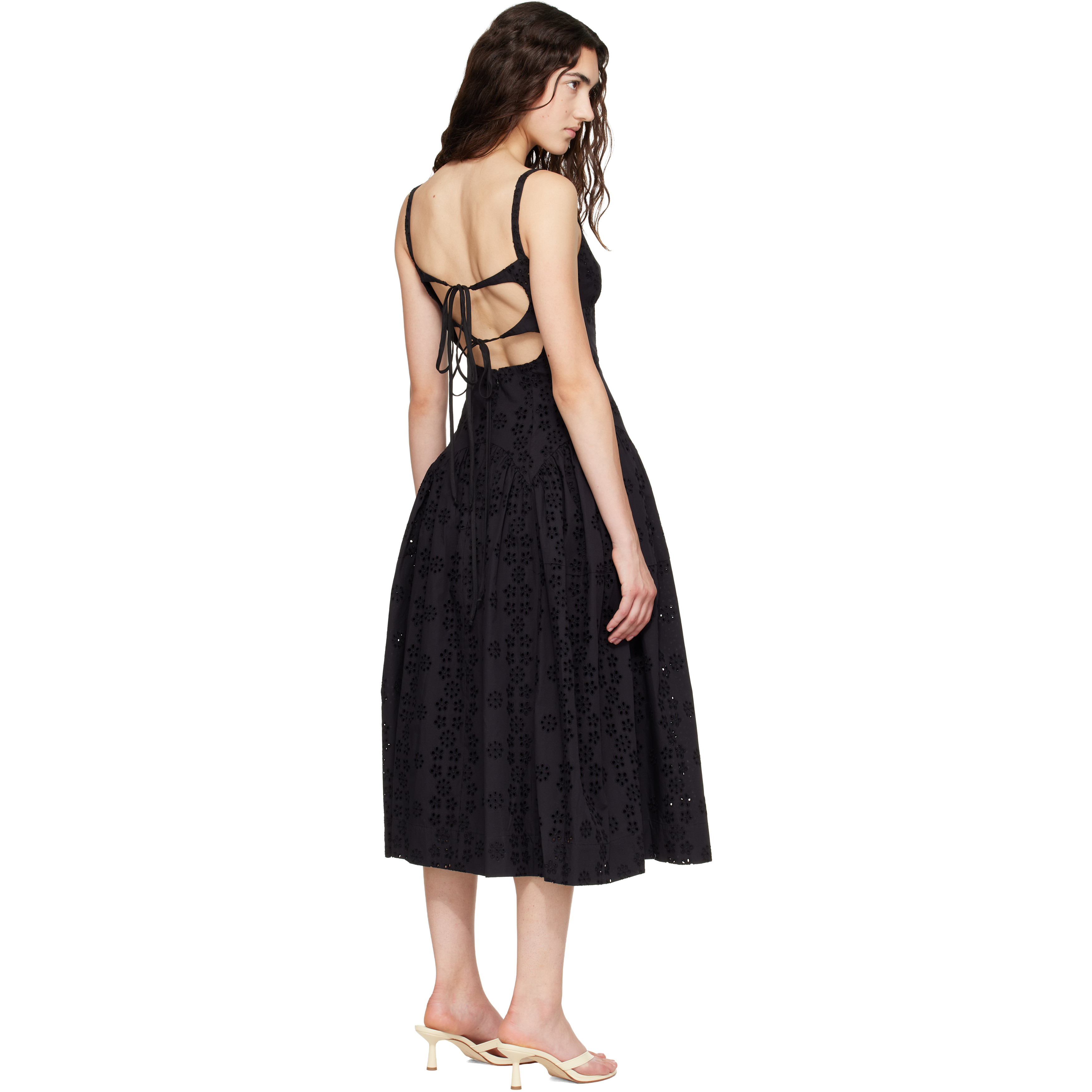 Black Cricket Midi Dress