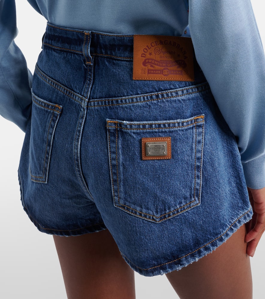 Denim micro shorts