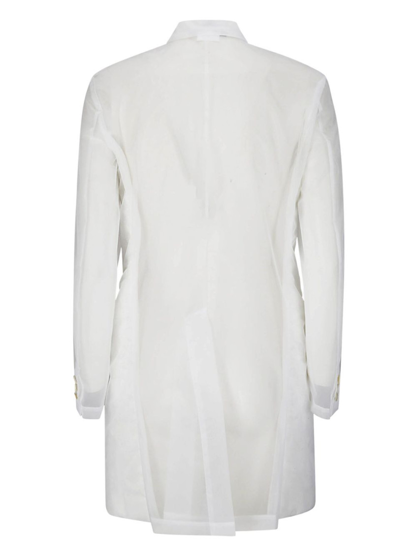 White single-breasted coat