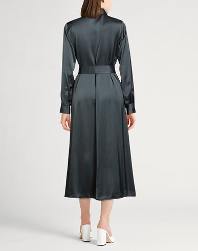 Woman Midi dress Deep teal Size 2 Viscose, Wool, Ecobrass