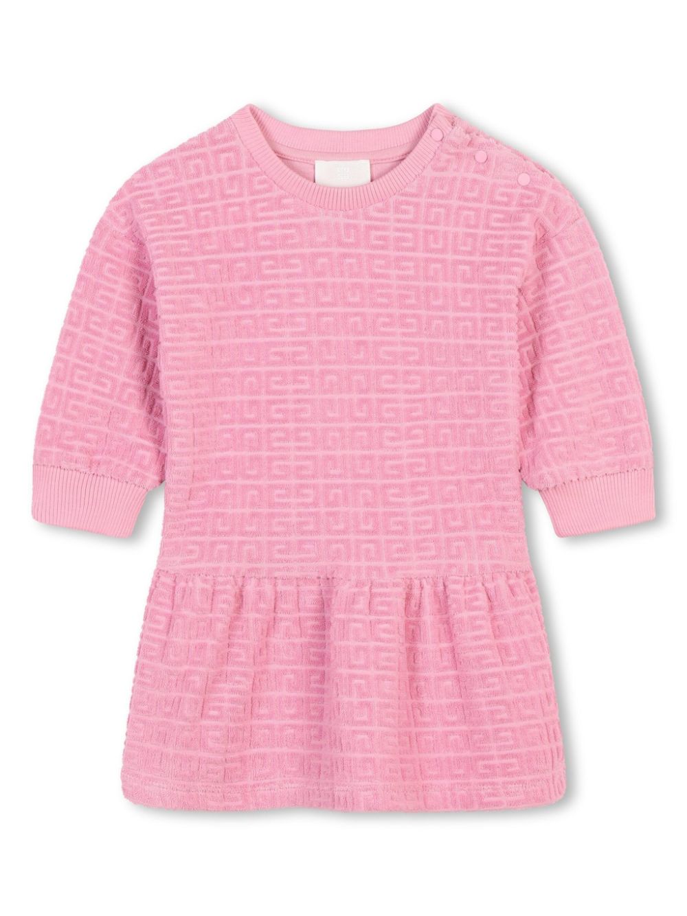 All-over logo print dress - Pink