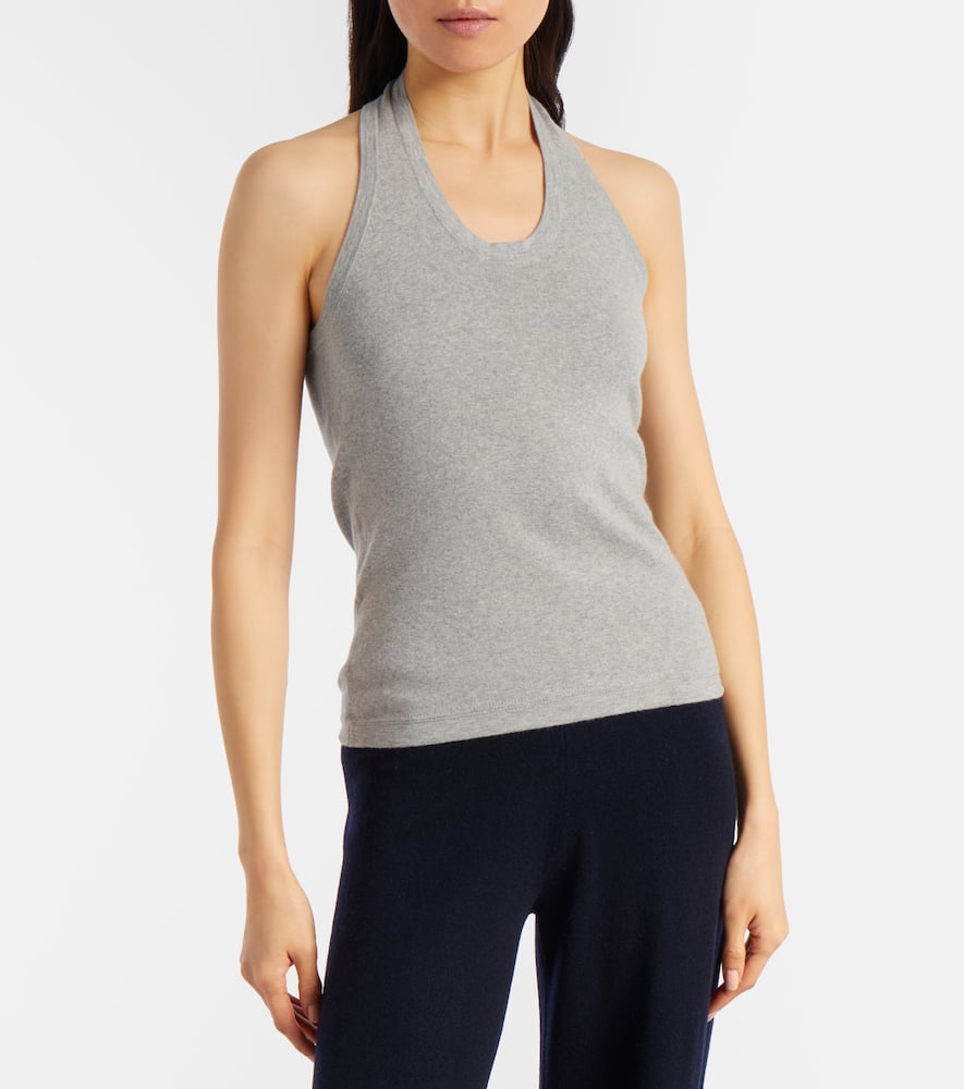 Jerry cotton and cashmere jersey top