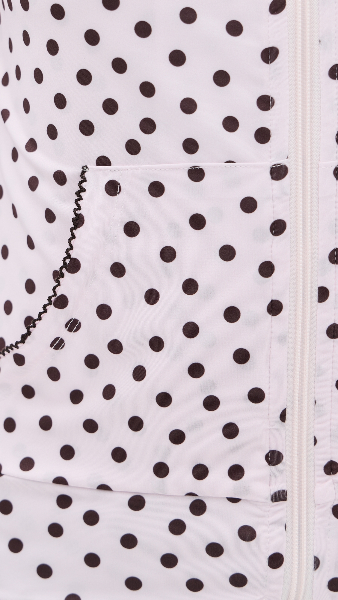 Hoodie Pink/Brown Dots
