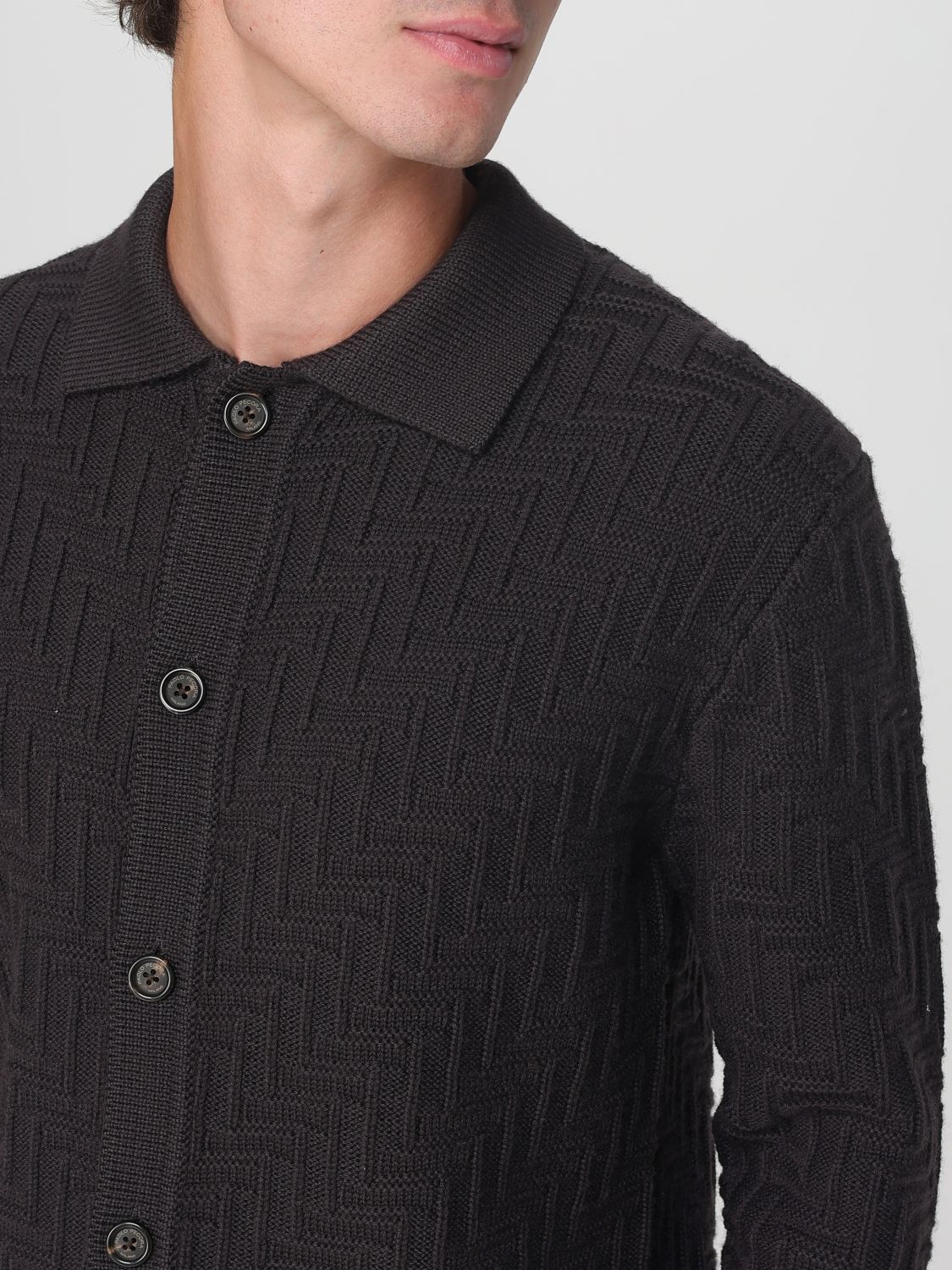 Cardigan Men color Brown