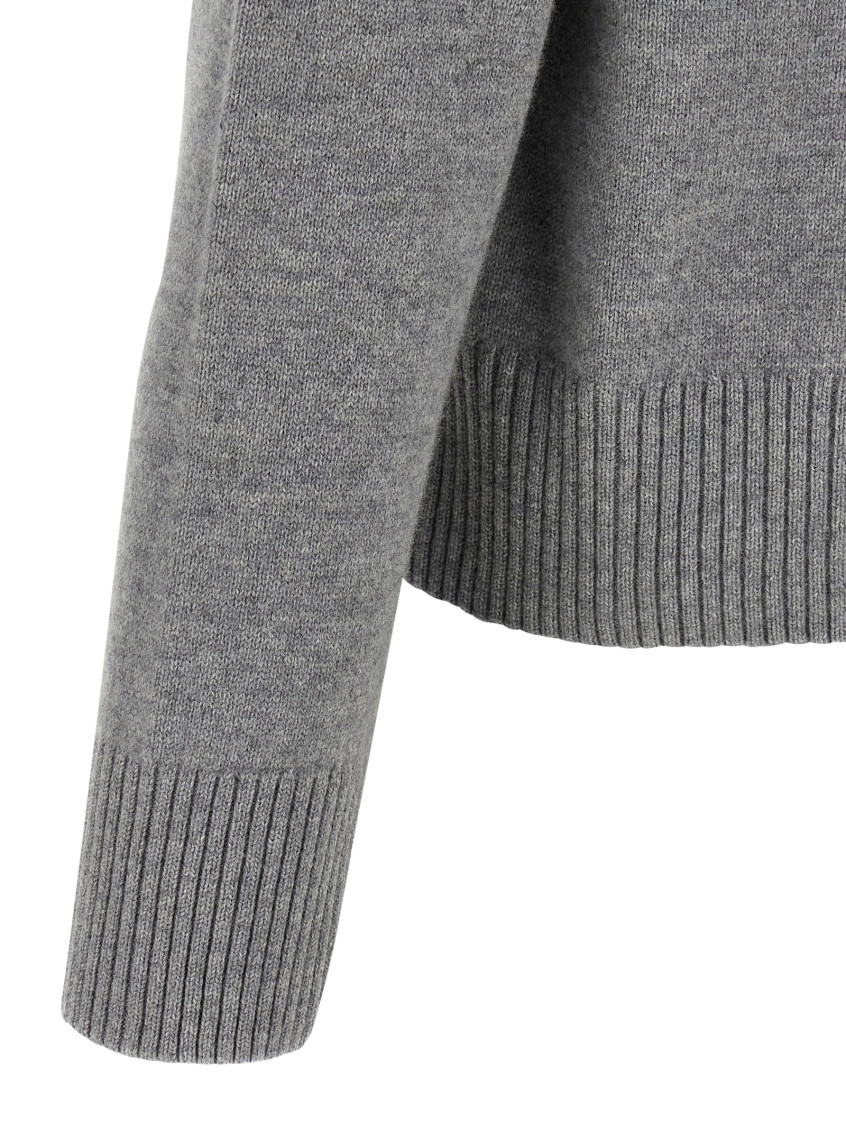 Puff Logo Sweater Sweaters And Cardigans Gray
