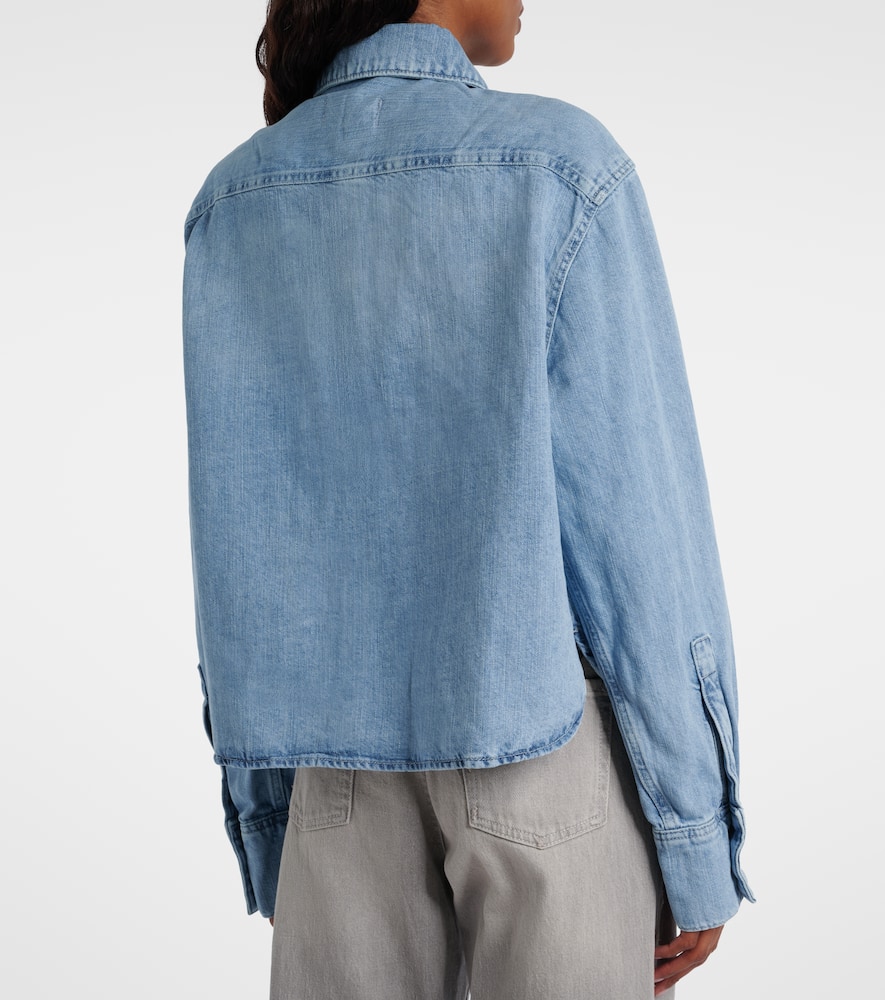 Ivy cotton and linen denim shirt