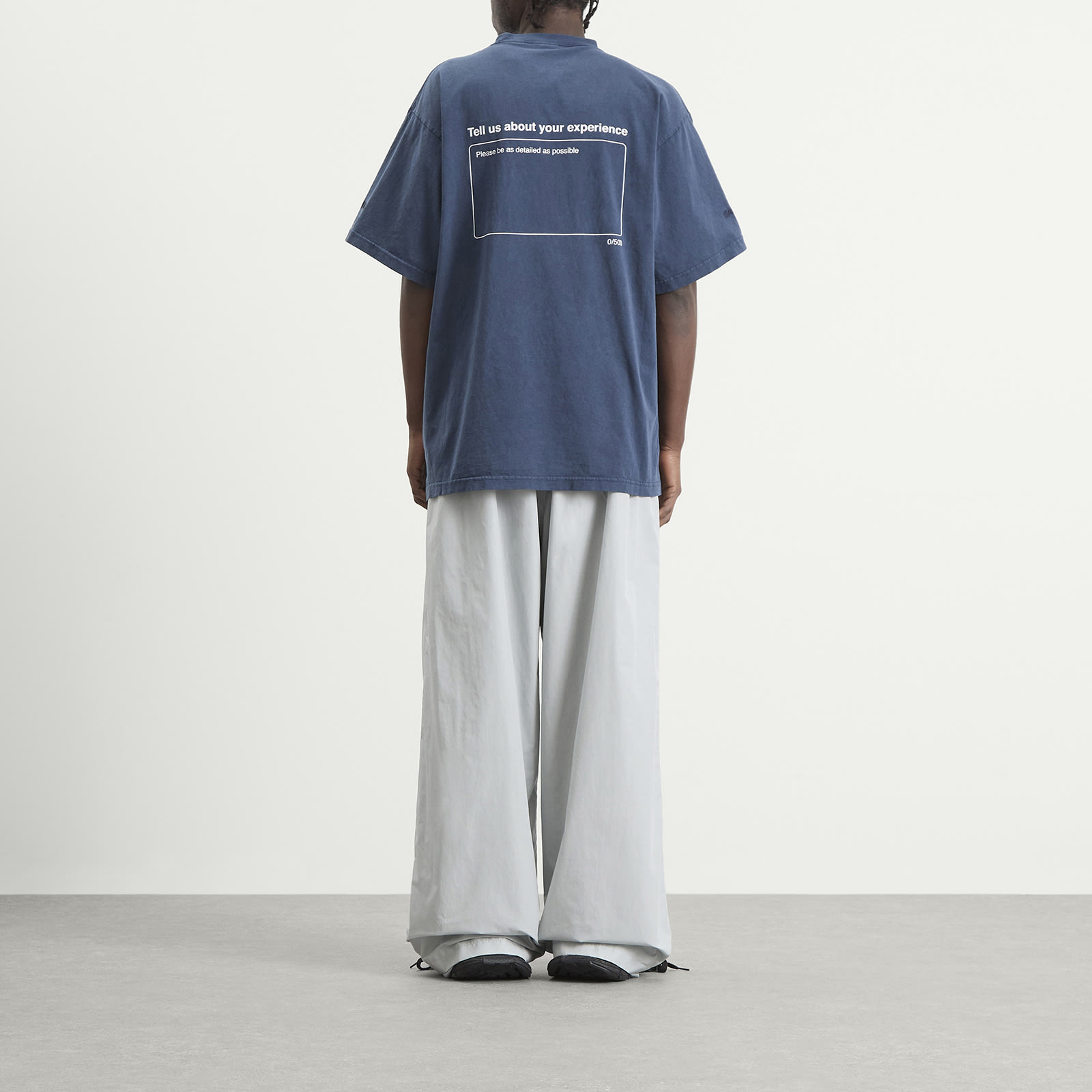Men's Top Rating Printed T-Shirt Washed Navy