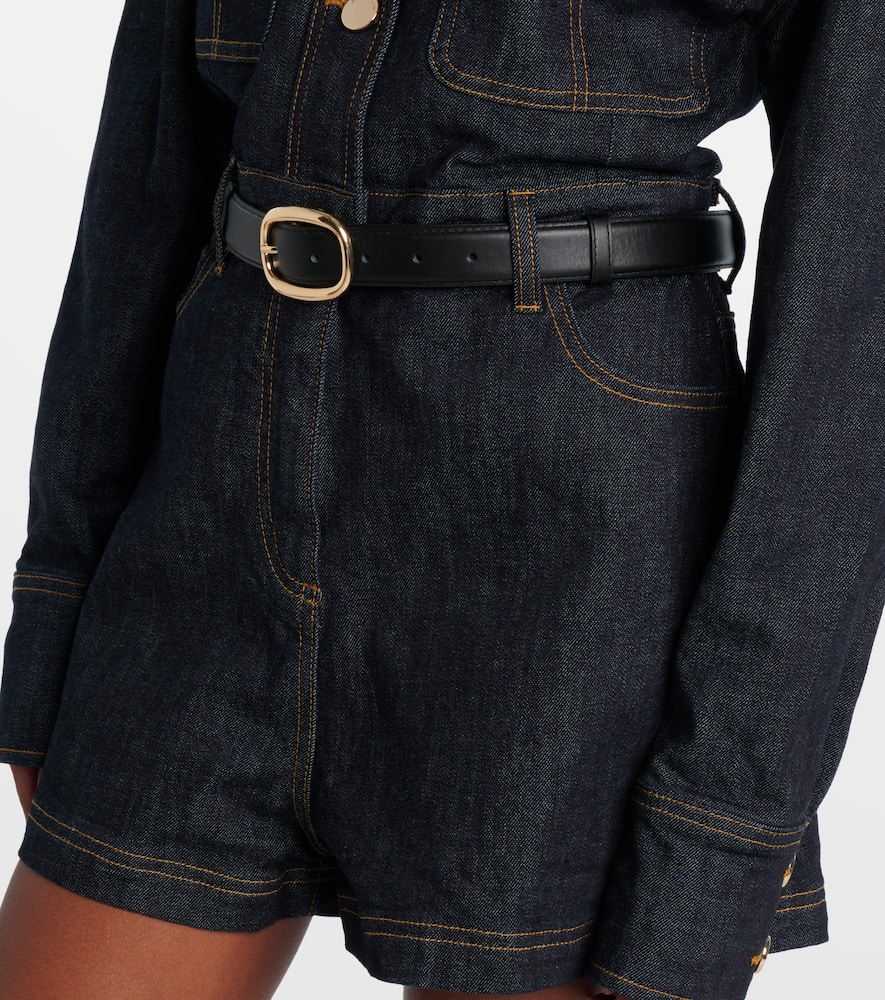 Denim romper