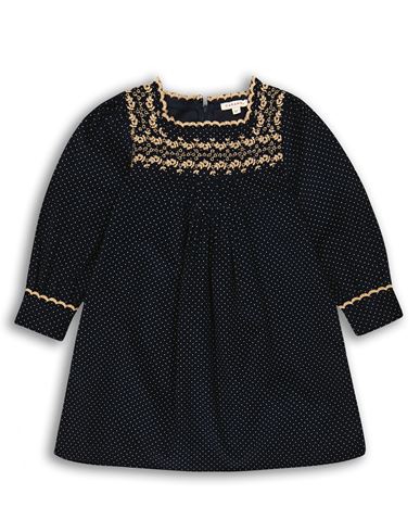 Kid Girl Kids' dress Midnight blue Size 10 Cotton