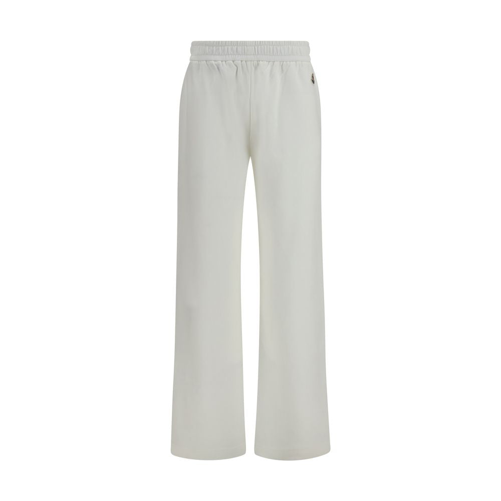 Logo-Appliqué Cotton Joggers — White