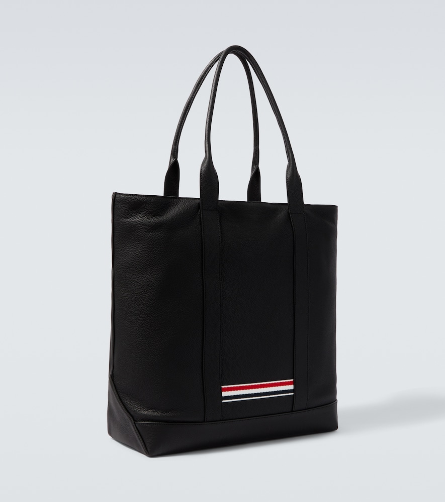 Leather tote bag