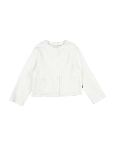 Kid Girl Jacket White Size 10 Cotton, Elastane