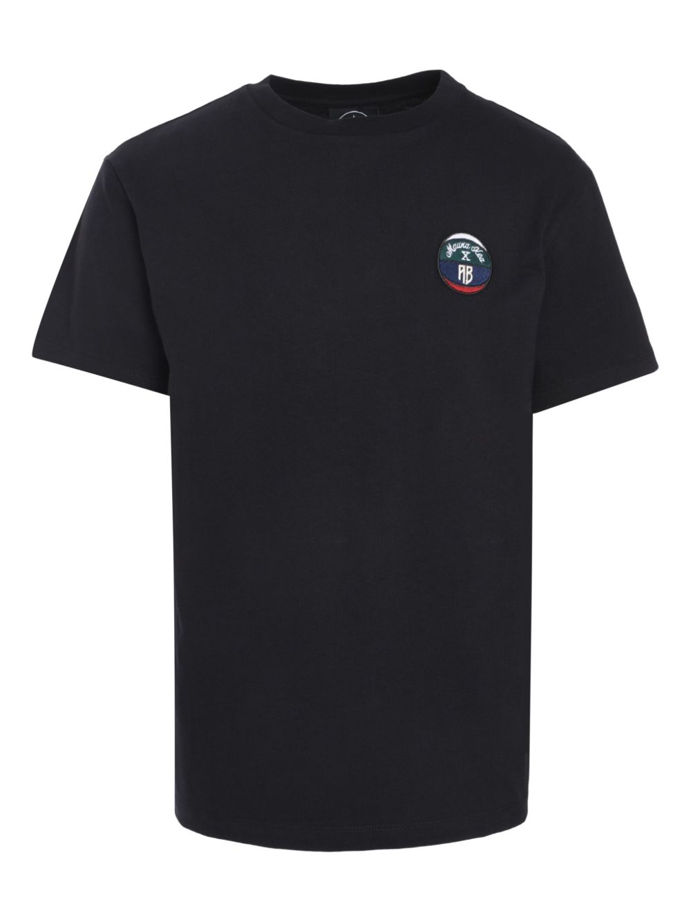 X AB logo-patch T-shirt - Black