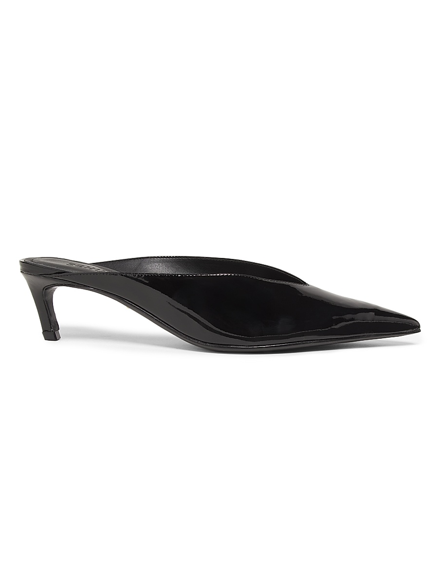 Women's Loren 60MM Patent Leather Mules - Black