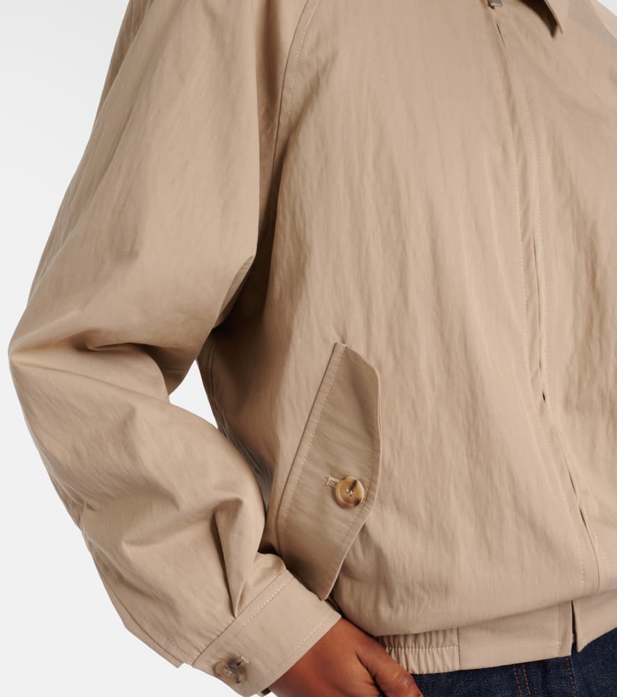 Cotton-blend bomber jacket