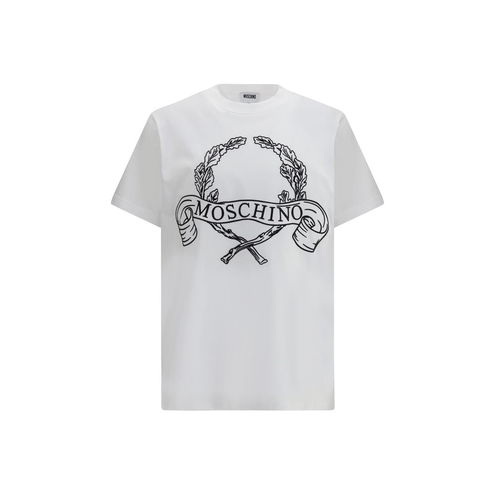 Embroidered Laurel Crown T-Shirt — White