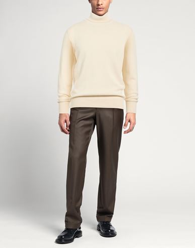 Man Turtleneck Cream Size 38 Cashmere