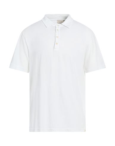 Man Polo shirt White Size M Cotton, Lyocell