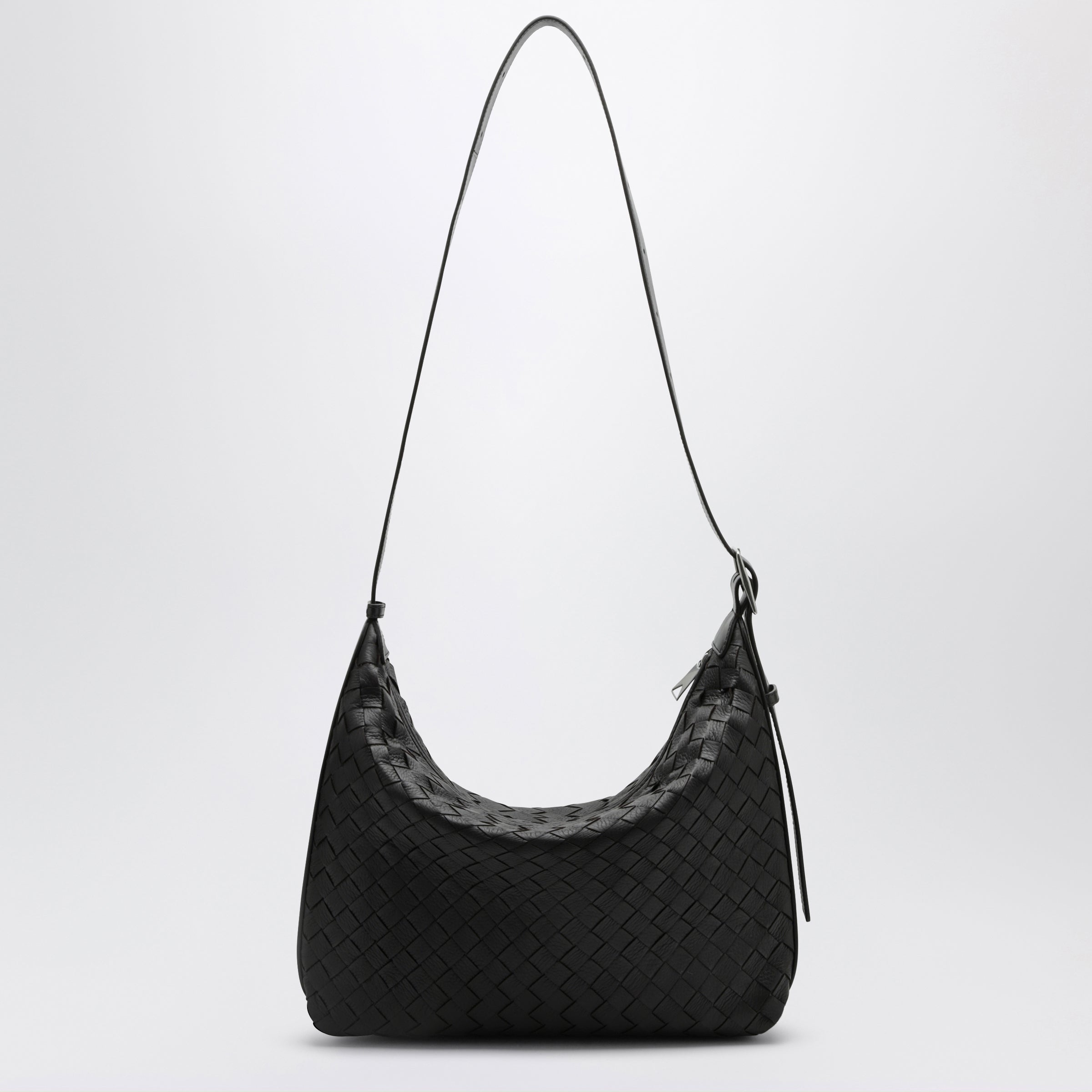 Small Traveler hobo bag in deer leather, espresso