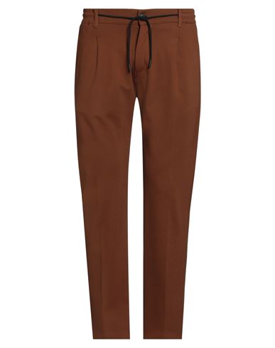 Man Pants Brown Size 36 Viscose, Nylon, Elastane