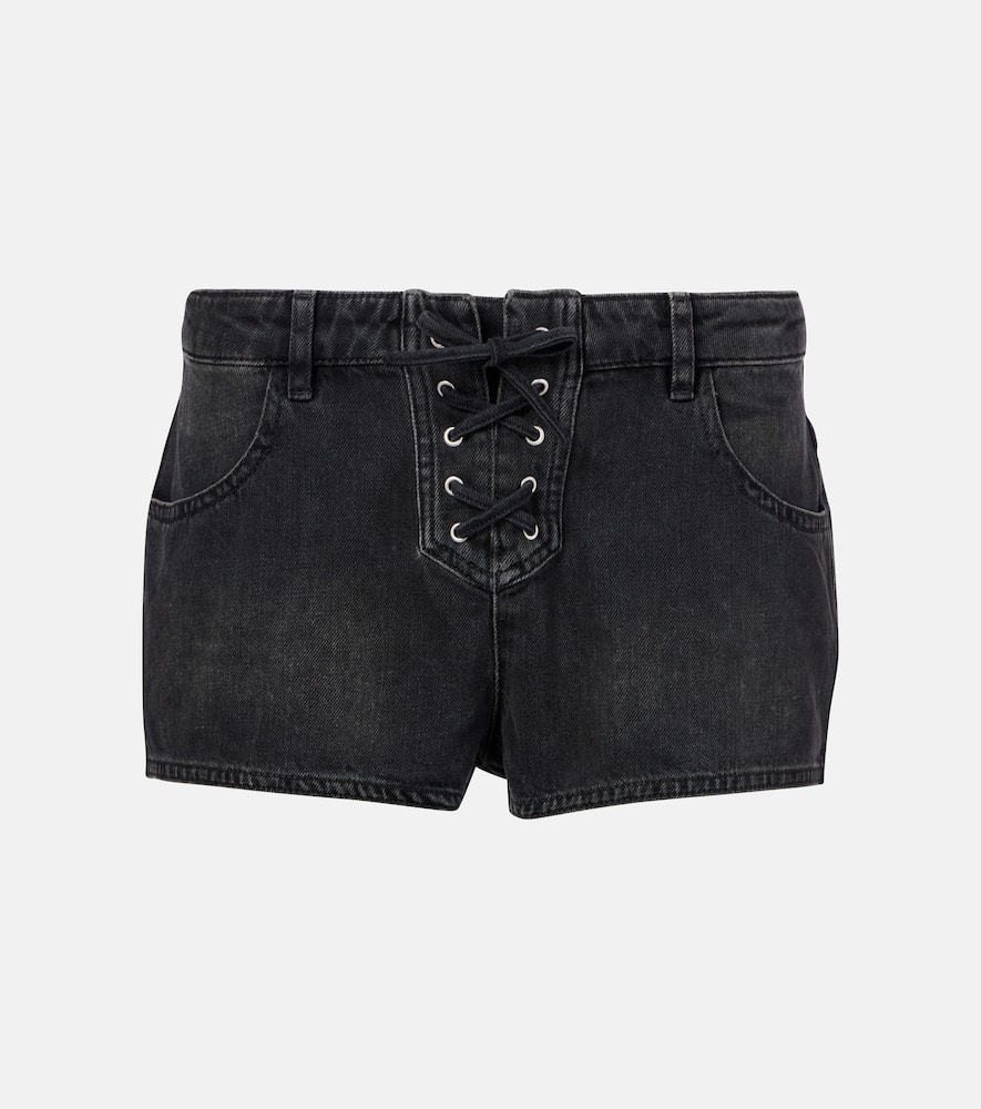 Isabel Marant Delma faded denim shorts