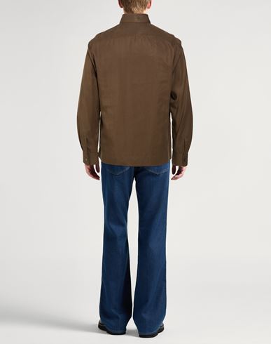 Man Shirt Khaki Size 15 ½ Lyocell