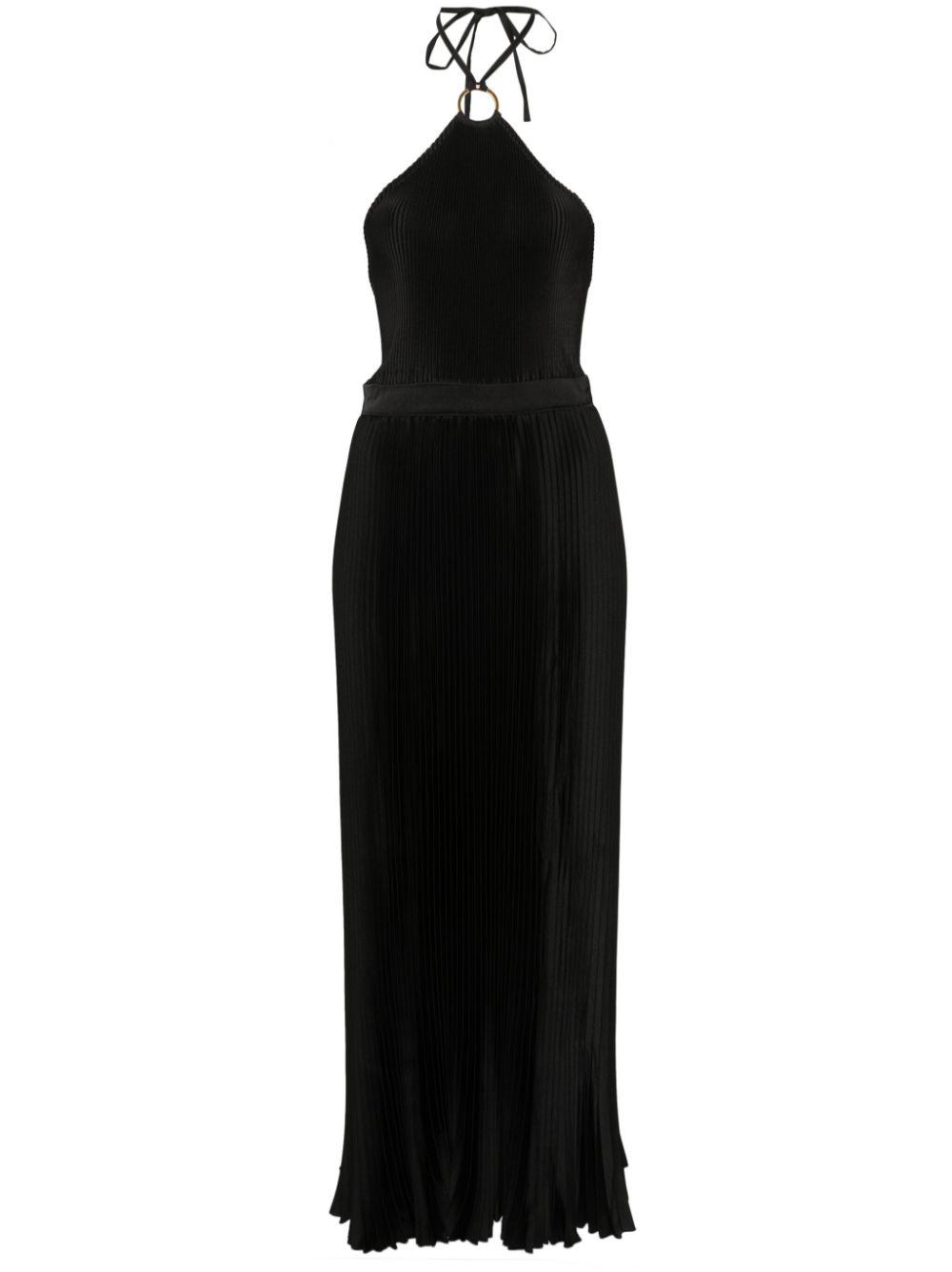 Cheri plissé maxi dress - Black