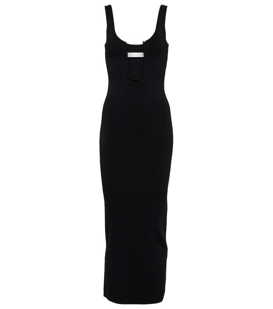 Christopher Esber Cutout ribbed-knit midi dress