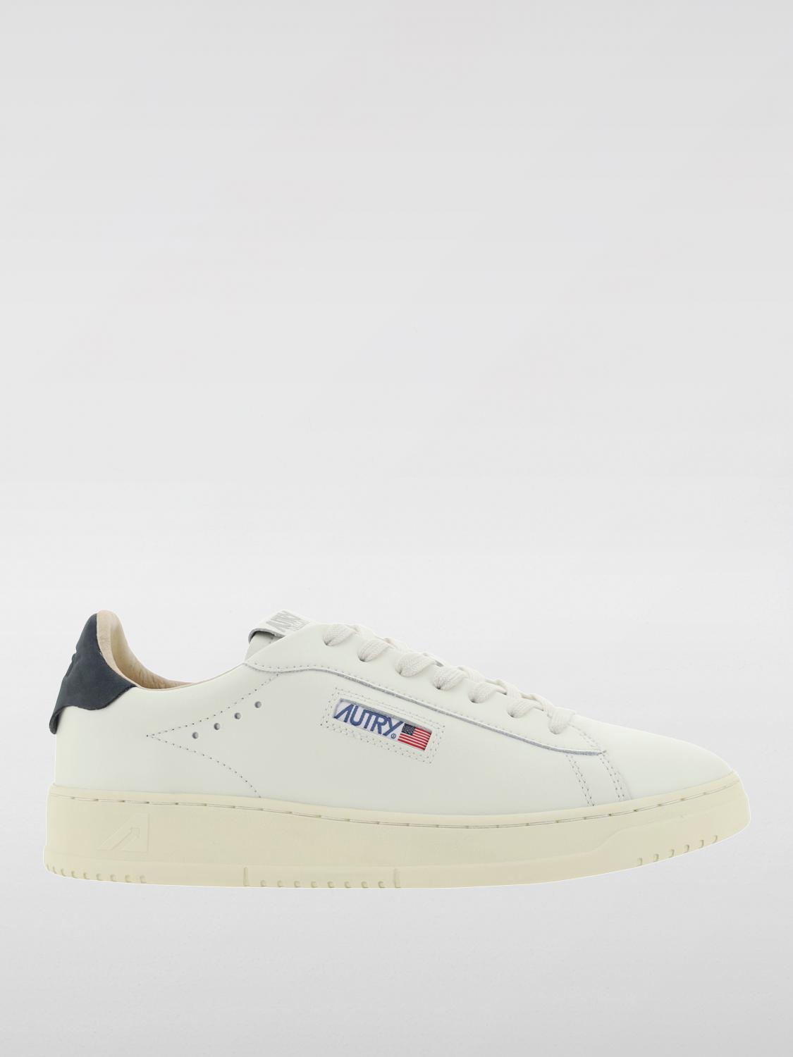 Logo-appliqué leather sneakers - White