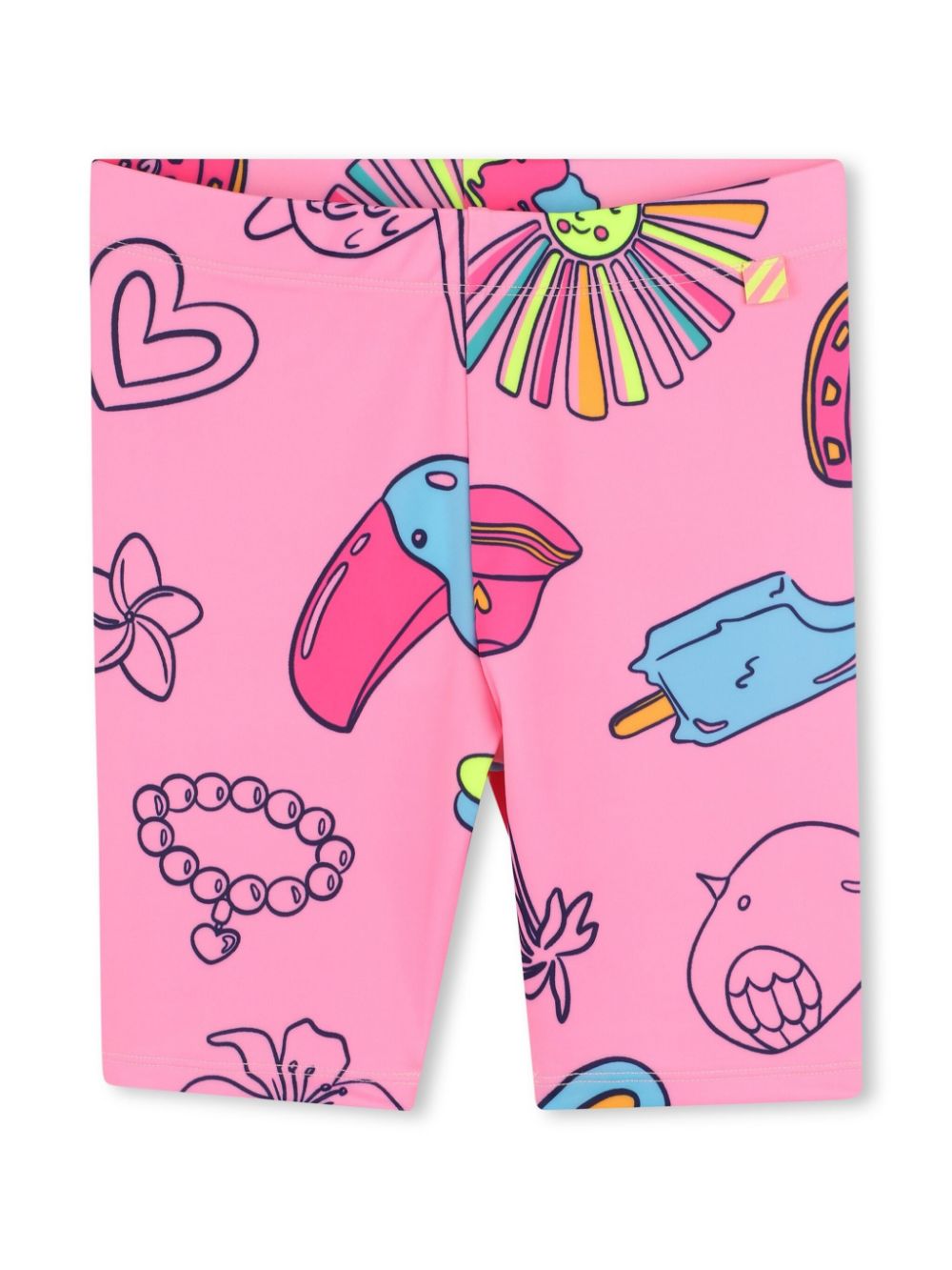 Graphic-print shorts - Pink