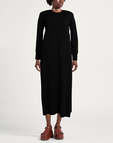 Woman Midi dress Black Size S Viscose, Polyamide, Wool, Cashmere