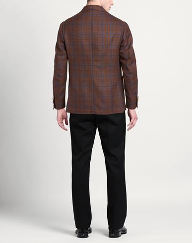 Man Blazer Brown Size 3XL Virgin Wool, Cashmere