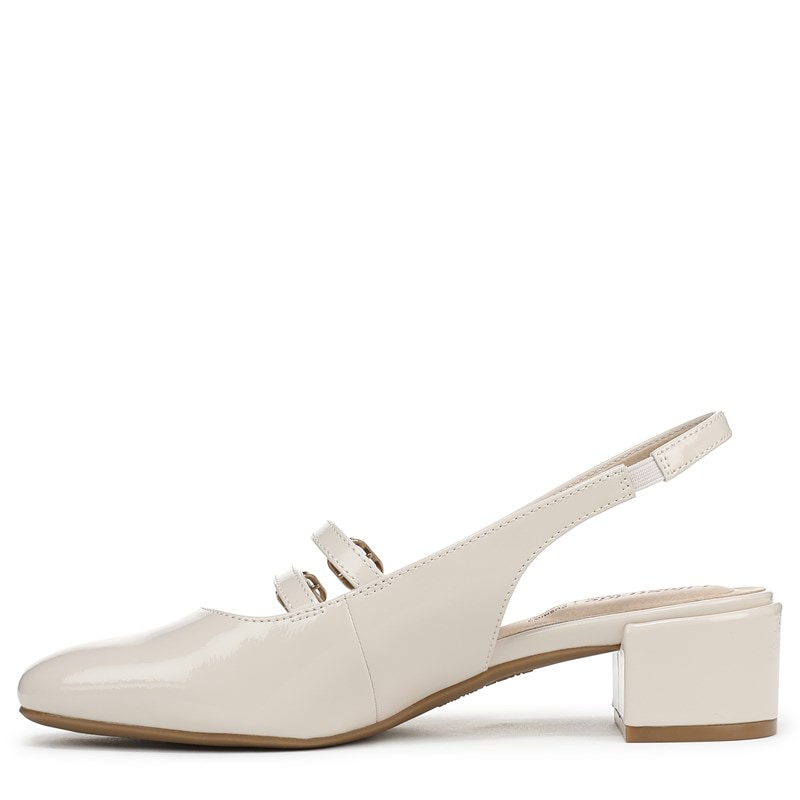Women's Beatrice Slingback Pump Shoes (Almond Milk Patent Leather)