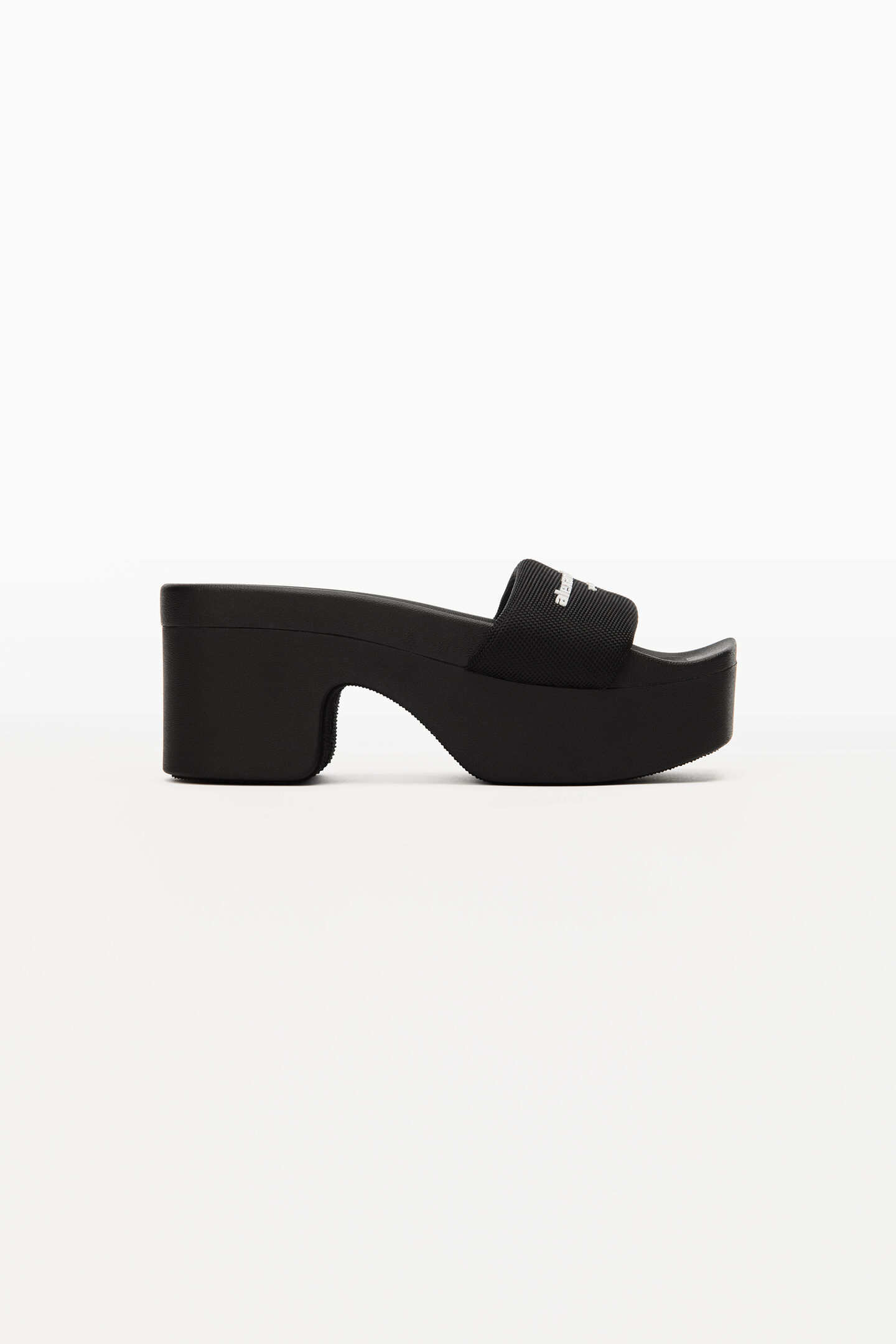 Women's Aw Platform Slide In Nylon Black