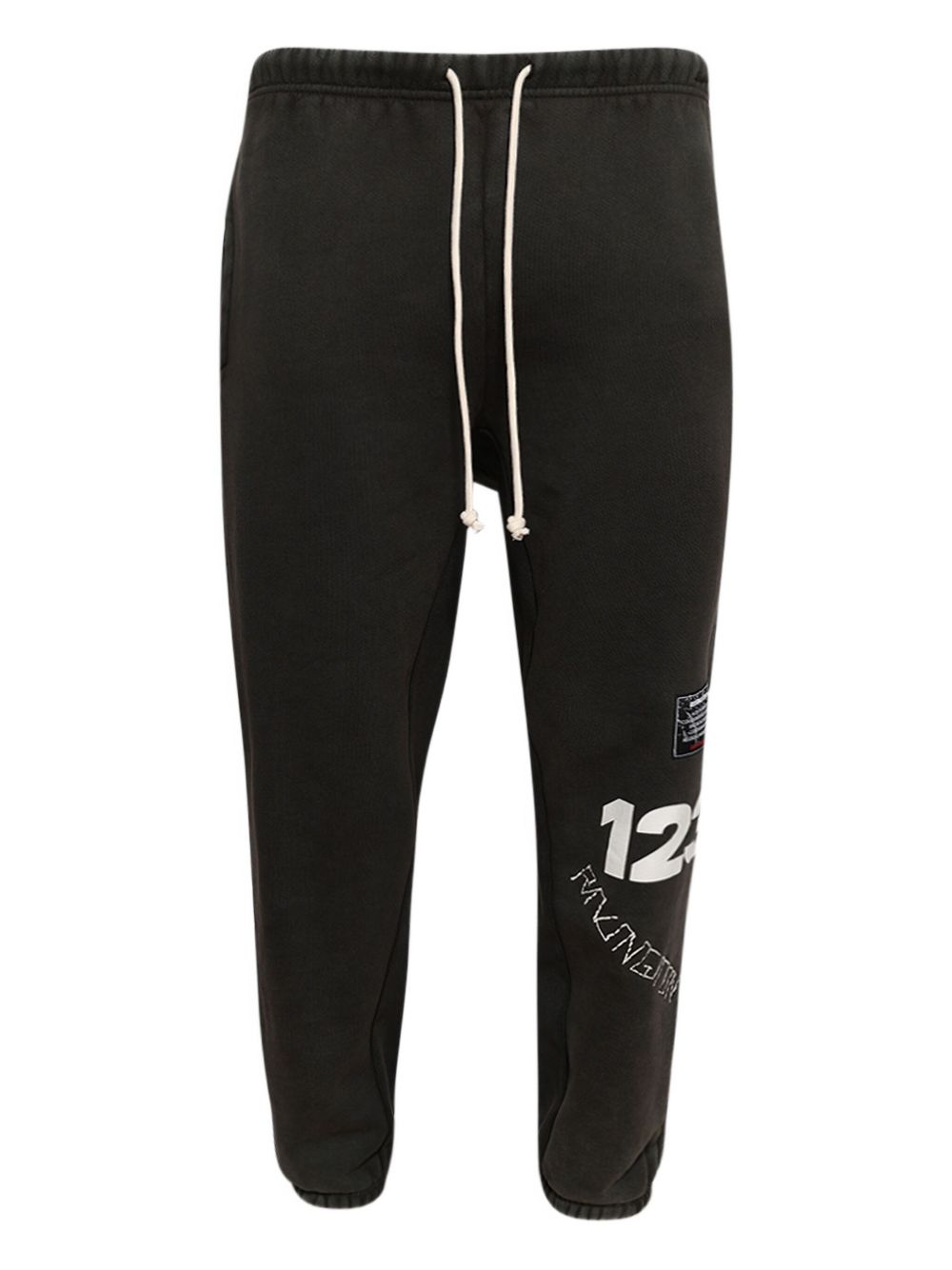 Graphic-print sweatpants - Black
