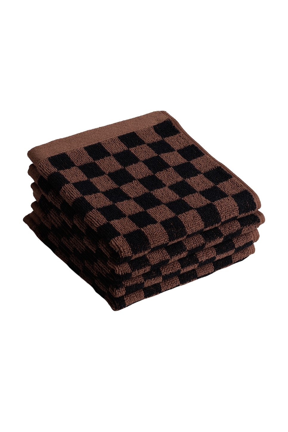 BAINA Limited Edition Face Cloth Gift Set in Tabac & Noir - Brown. a